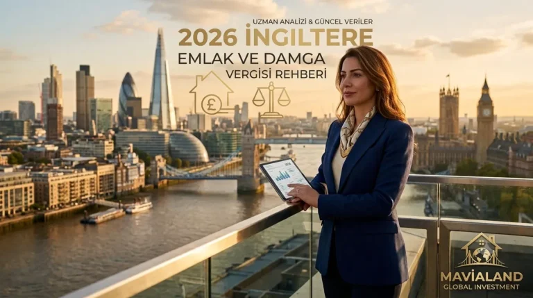 026 İngiltere emlak vergisi ve damga vergisi rehberi kapak görseli.